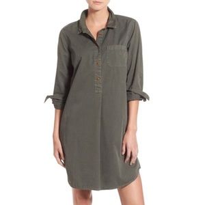 NWOT Madewell Garment Dye Cotton Shirtdress